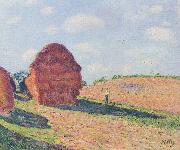 Alfred Sisley Die Strohmieten oil painting on canvas